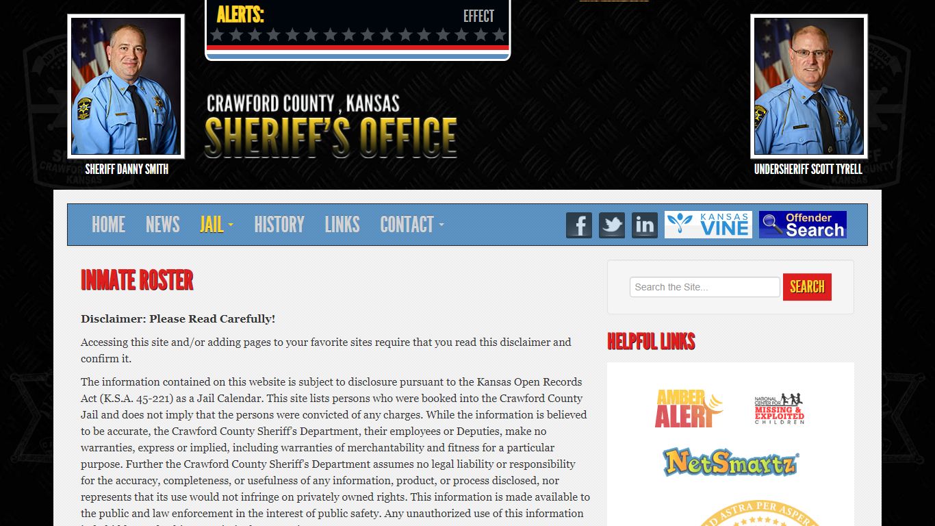 Inmate Roster - Crawford County Sheriff's Office